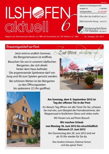Ausgabe 6/2012 - Gewerbeverein Ilshofen eV / Startseite
