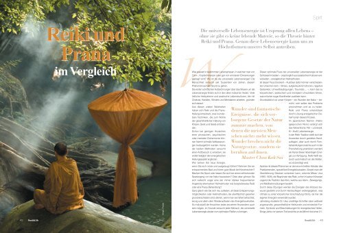 Reiki und Prana im Vergleich