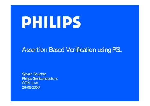 Assertion Based Verification using PSL