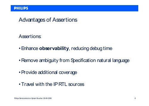 Assertion Based Verification using PSL