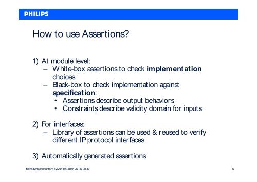 Assertion Based Verification using PSL