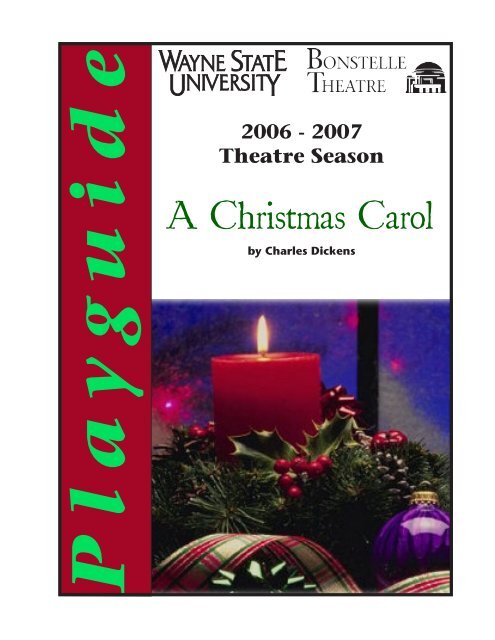 A Christmas Carol - Wayne State University's Department of Theatre
