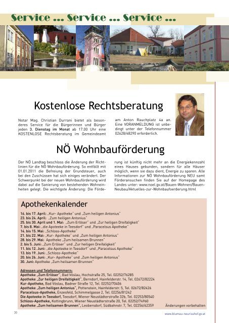 NeuriSShof Gemeinde-Nachrichten - Blumau NeuriÃŸhof