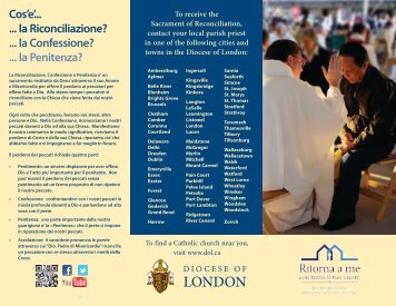 la Confessione? - Diocese of London
