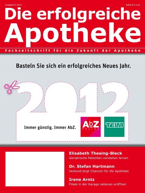 Ausgabe 01.2012 - Die erfolgreiche  Apotheke - Fachzeitschrift für ...