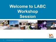 Workshops - LABC