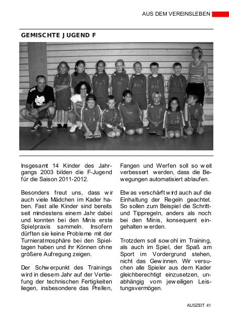 Ausgabe 2011 - Handball TuS Neuhofen