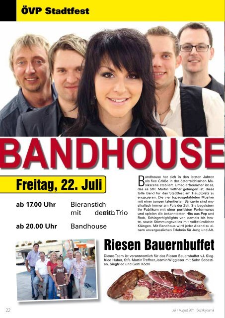 freitag, 29. juli 2011 - Bezirksjournal