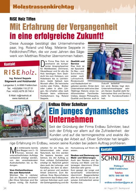 freitag, 29. juli 2011 - Bezirksjournal