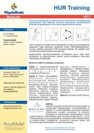 HR1 HUR Training product card - PhysioTools