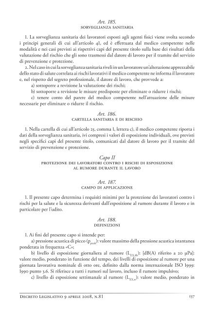 LA Salute E LA Sicurezza sUL Lavoro - Prospettive livornesi