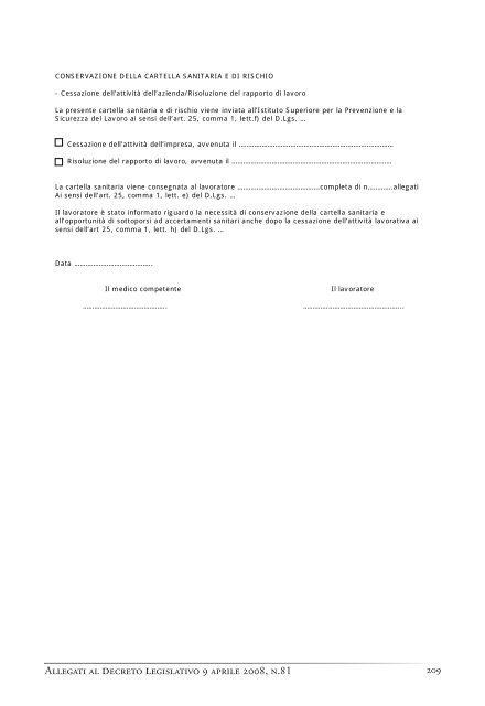 LA Salute E LA Sicurezza sUL Lavoro - Prospettive livornesi