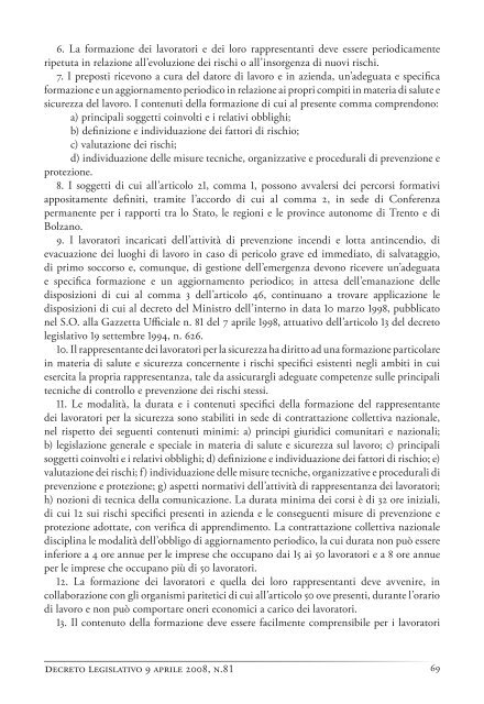 LA Salute E LA Sicurezza sUL Lavoro - Prospettive livornesi