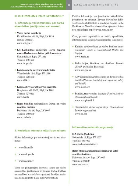 darba aizsardzÄ«bas prasÄ«bas nodarbinÄto aizsardzÄ«bai pret vibrÄcijas ...