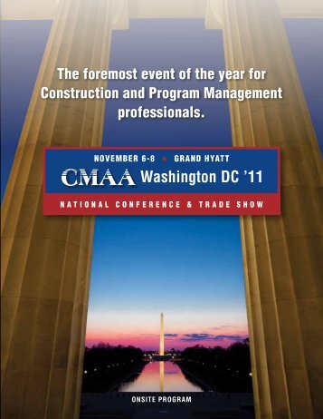 2011 National Conference & Trade Show - CMAA