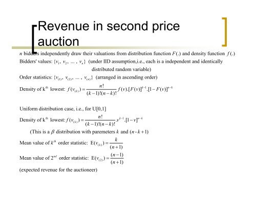 Dynamic Pricing and Auction - Department of Industrial Engineering ...