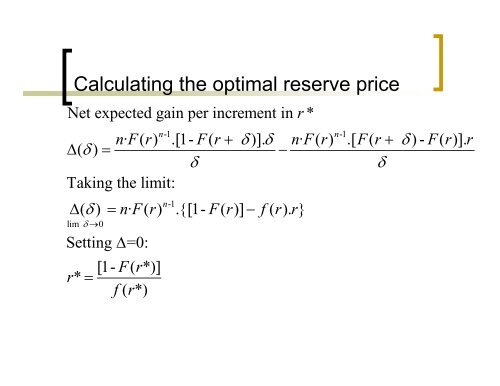 Dynamic Pricing and Auction - Department of Industrial Engineering ...