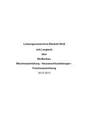 Leistungsverzeichnis - Oberhausen-Rheinhausen