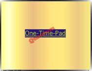 7. one-time quantum pad and Quantum Vernam cipher (Slides)