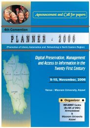 PLANNER - 2006 - INFLIBNET Centre