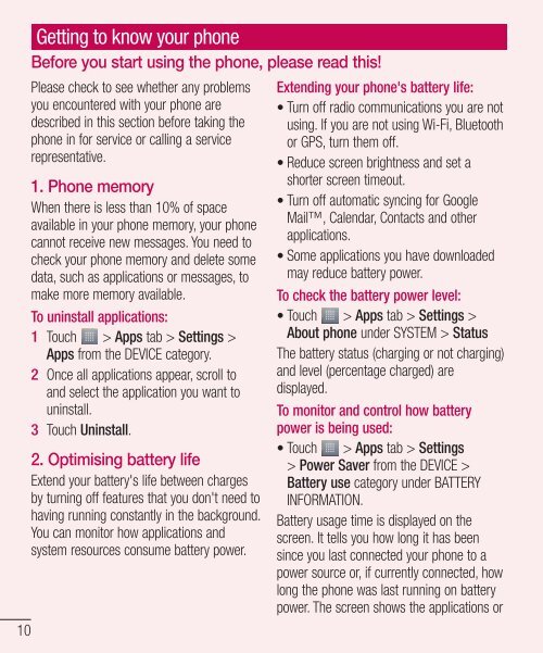 LG-E610 User Guide - Cell Phones Etc.