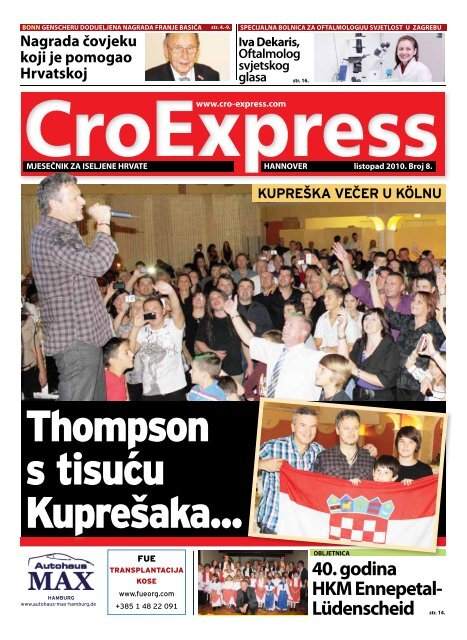 Thompson s tisuÄ‡u KupreÅ¡aka... - CroExpress