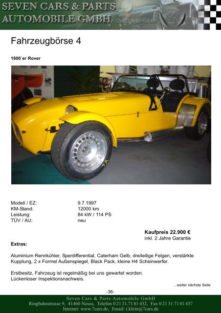 Caterham News - Seven Cars & Parts