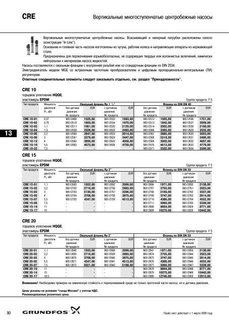 ÐÐ¾Ð²ÑÐ¹ Ð¿ÑÐ°Ð¹Ñ-Ð»Ð¸ÑÑ 2009 Ð½Ð° Ð½Ð°ÑÐ¾ÑÑ Grundfos