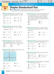 Alg 1 Ch 5 Stand Test pg 328