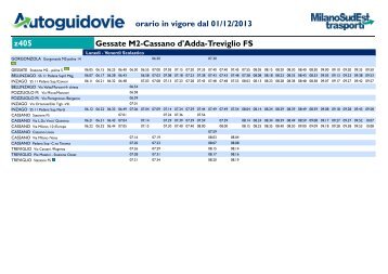 Gessate M2-Cassano d'Adda-Treviglio FS - Milano SudEst Trasporti