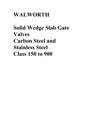 WALWORTH Solid Wedge Slab Gate Valves Carbon Steel and ...