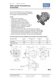 Globe Lamellen Pneumatikmotor VS10CXXX00 - Krisch Dienst GmbH