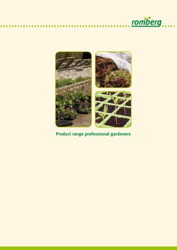 Product range professional gardeners 2011 - Romberg