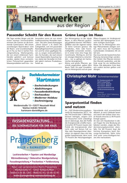 Ausgabe Nr. 21 vom 22.05.2013 - Verbandsgemeindeverwaltung ...