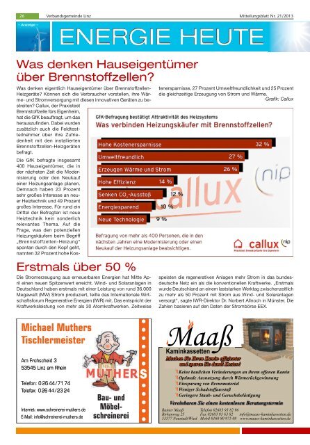 Ausgabe Nr. 21 vom 22.05.2013 - Verbandsgemeindeverwaltung ...