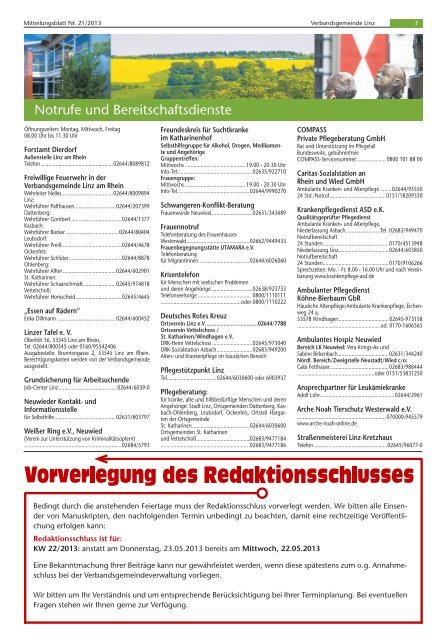 Ausgabe Nr. 21 vom 22.05.2013 - Verbandsgemeindeverwaltung ...