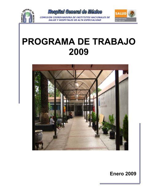 Programa Anual de Trabajo 2009 - Hospital General de México