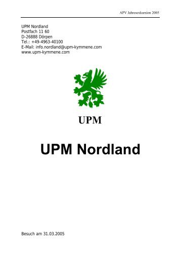 UPM Nordland - APV Graz