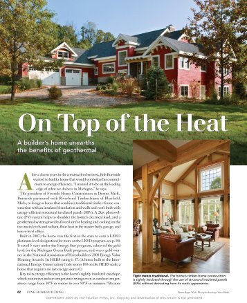 On Top of the Heat - Fine Homebuilding