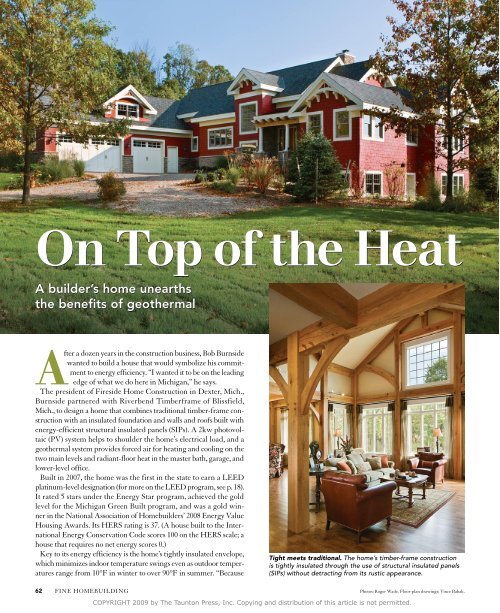 On Top of the Heat - Fine Homebuilding