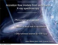 Accretion flow models from wide band X-ray spectroscopy - iucaa