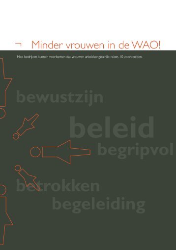 Minder vrouwen in de WAO!