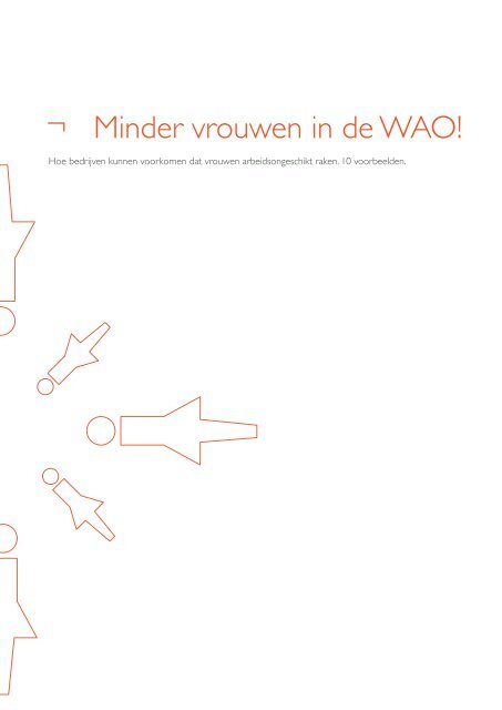 Minder vrouwen in de WAO!