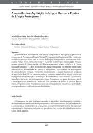 Alunos Surdos: Aquisição da Língua Gestual e Ensino da ... - Exedra