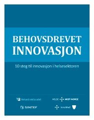 10 steg til innovasjon i helsesektoren - Innomed