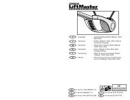 GaragentorÃ¶ffner Modell LiftMaster 1000A, 800A, 600A Instructions