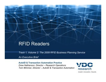 RFID Readers Market Study - VDC Research