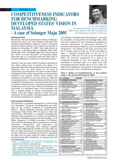 Download February 2006 Issue - Malaysian Institute of Planners