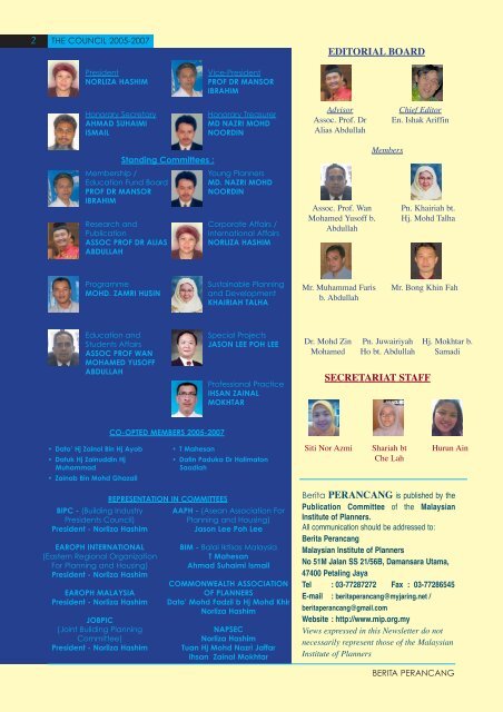 Download February 2006 Issue - Malaysian Institute of Planners