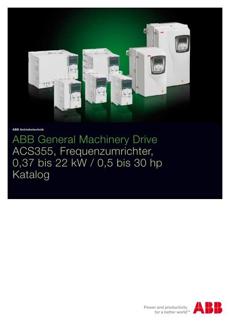 ABB General Machinery Drive ACS355, Frequenzumrichter, 37 bis ...